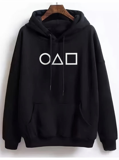 Squid Game  Men's Hoodie - Casual Cotton Blend