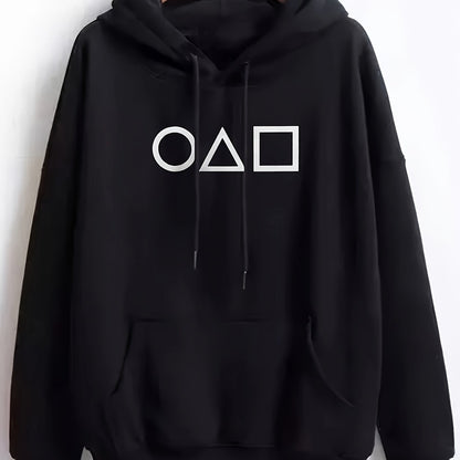 Squid Game  Men's Hoodie - Casual Cotton Blend